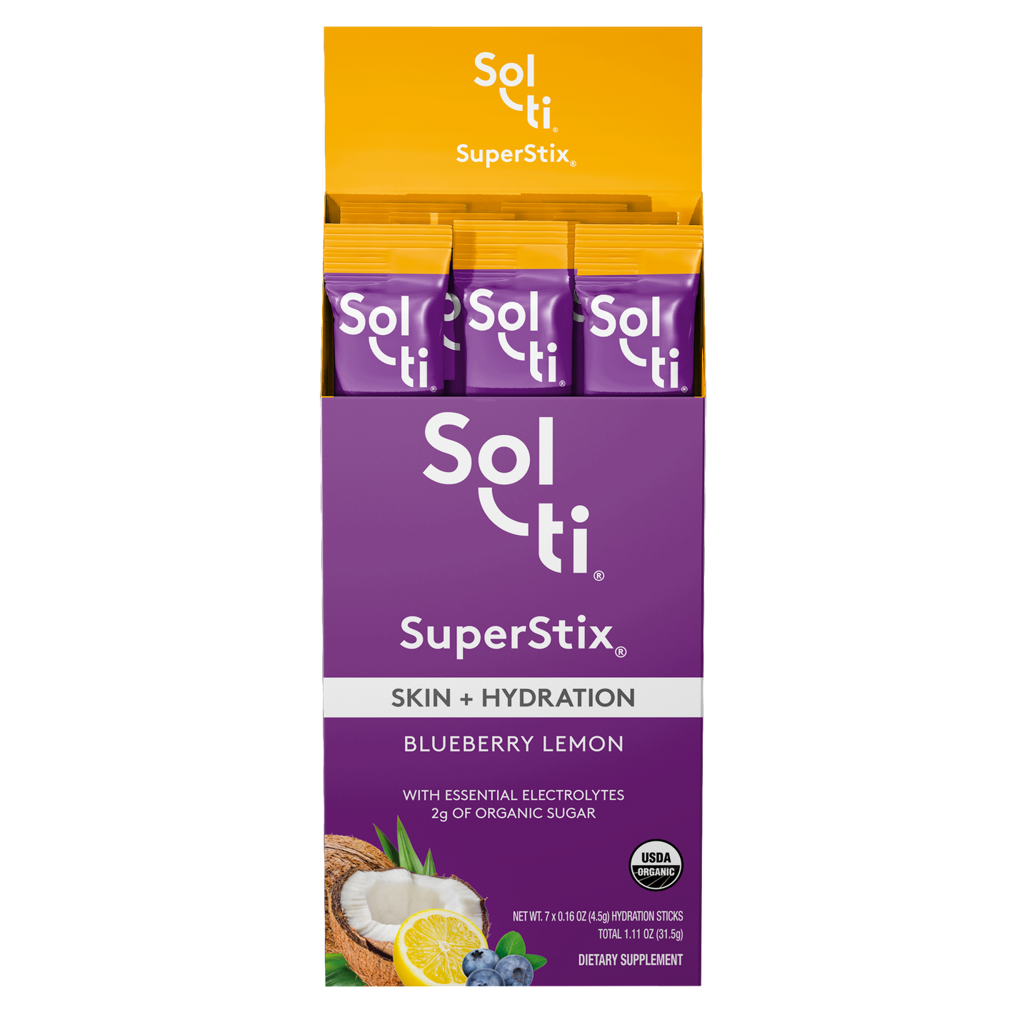 Dragon Fruit Lemon SuperStix® (DIGESTION + HYDRATION) 7ct