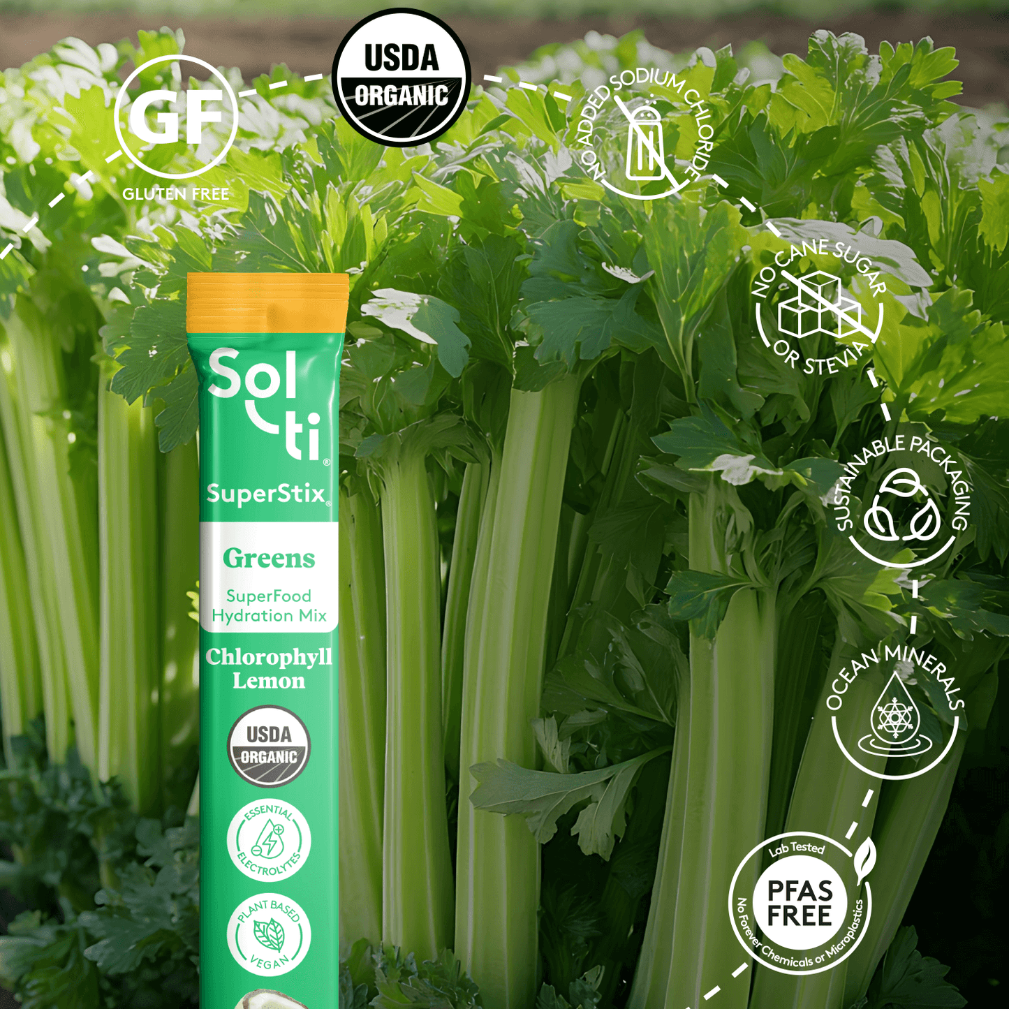 Chlorophyll Lemon SuperStix® (GREENS + HYDRATION) 7ct