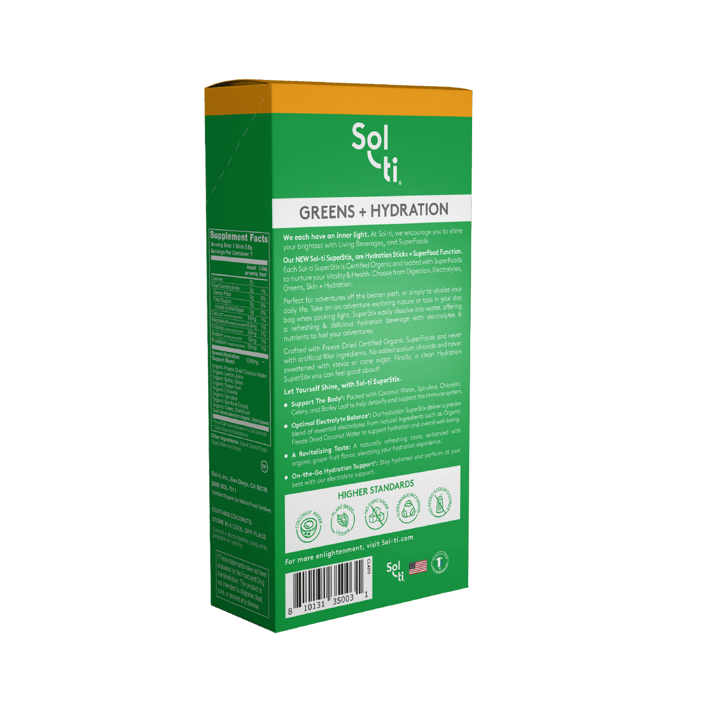 Chlorophyll Lemon SuperStix® (GREENS + HYDRATION) 7ct