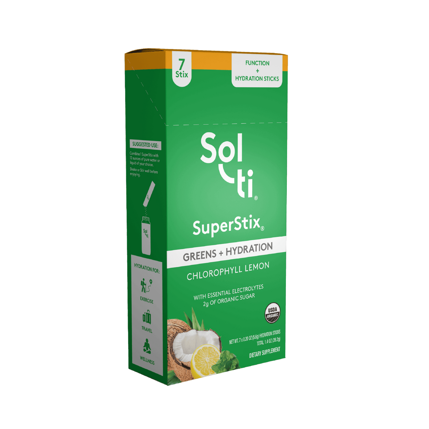 Chlorophyll Lemon SuperStix® (GREENS + HYDRATION) 7ct