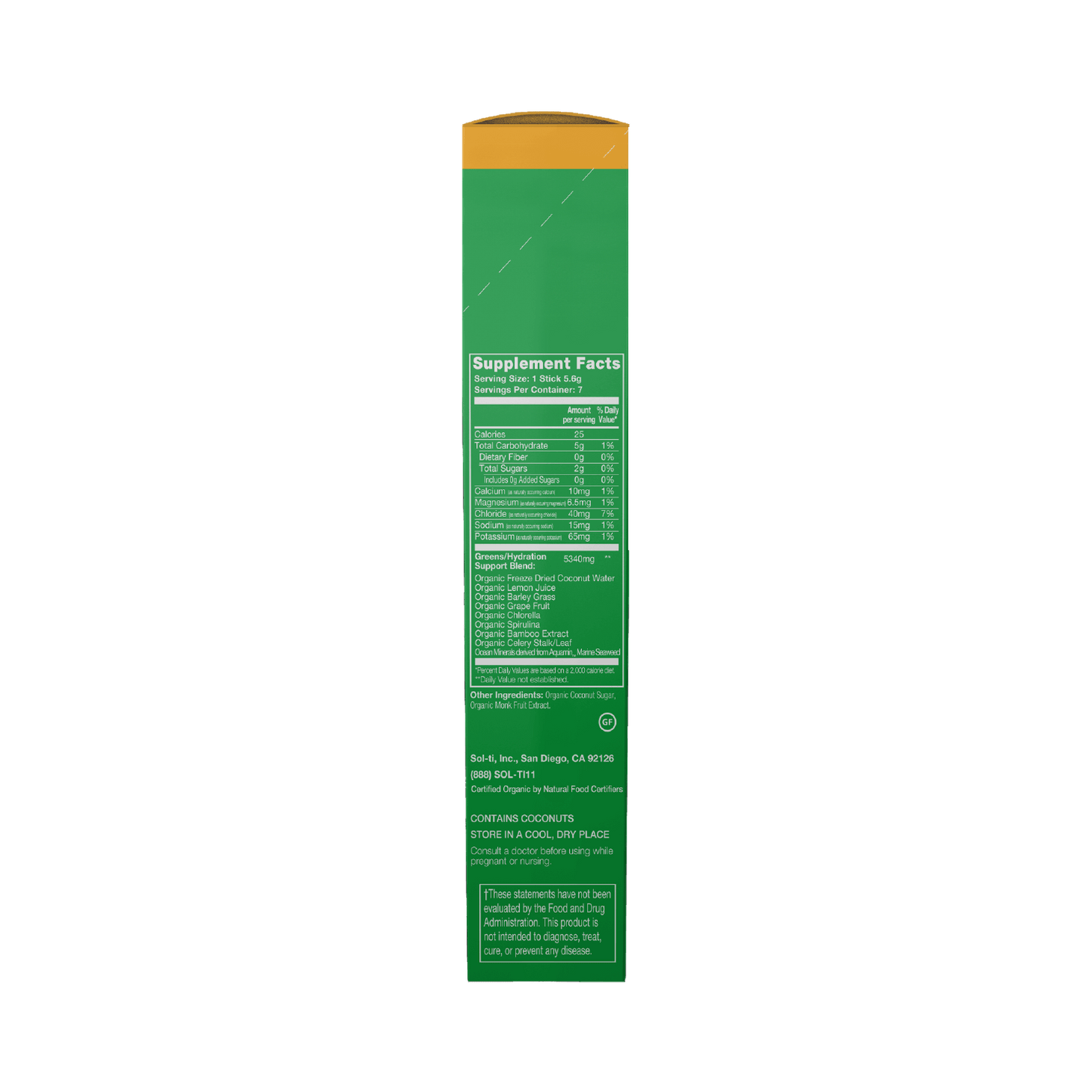 Chlorophyll Lemon SuperStix® (GREENS + HYDRATION) 7ct