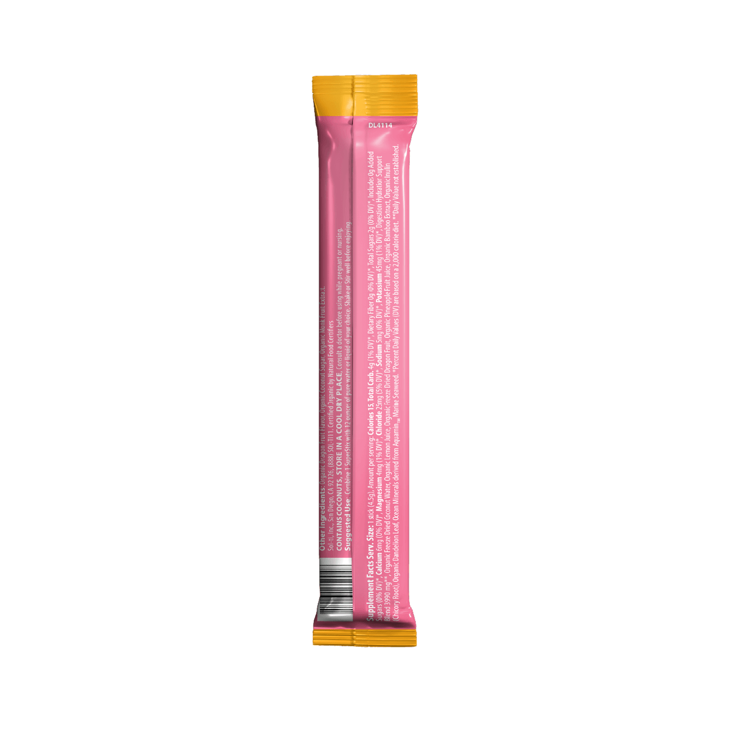 Dragon Fruit Lemon SuperStix® (DIGESTION + HYDRATION) 7ct