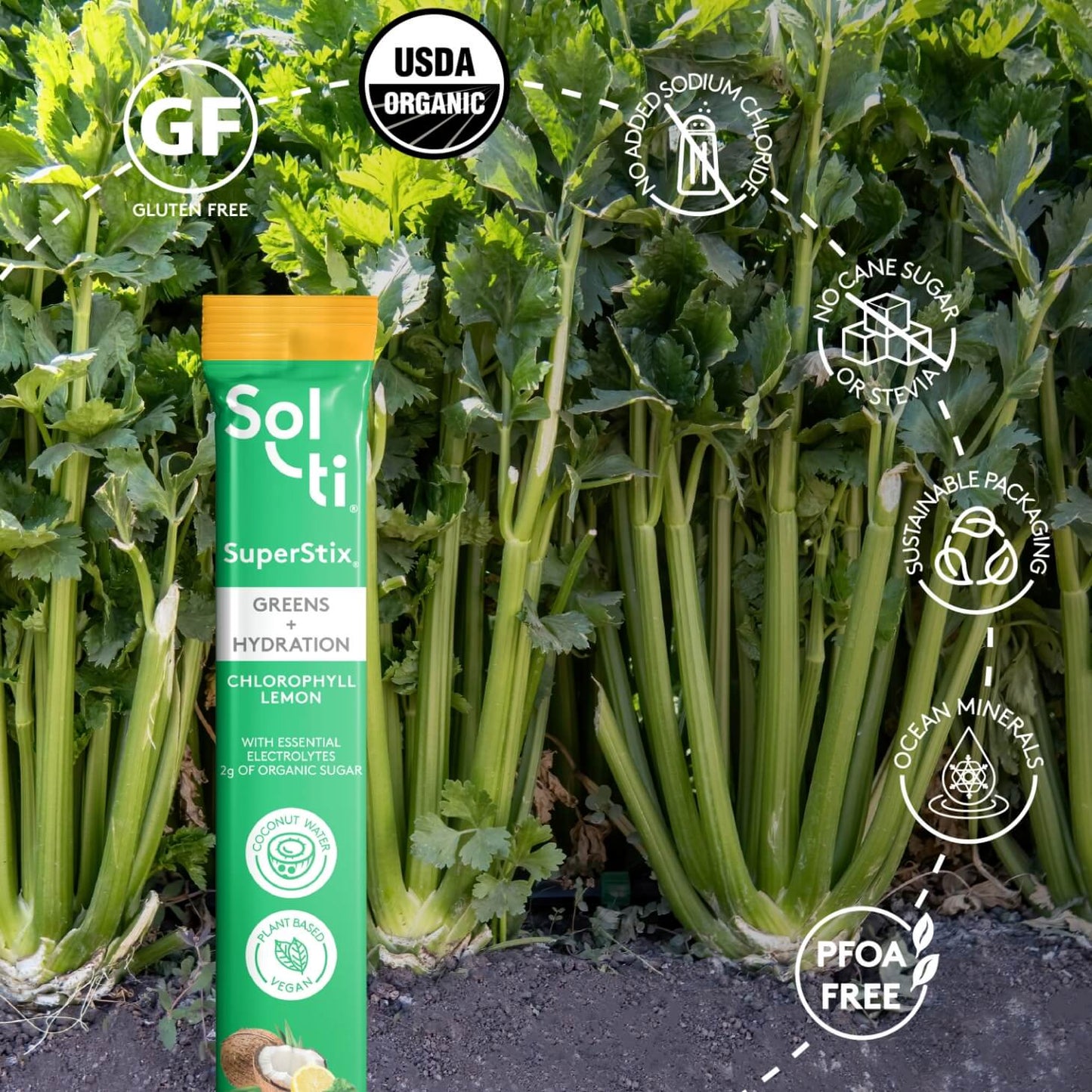 Chlorophyll Lemon SuperStix® (GREENS + HYDRATION) 7ct