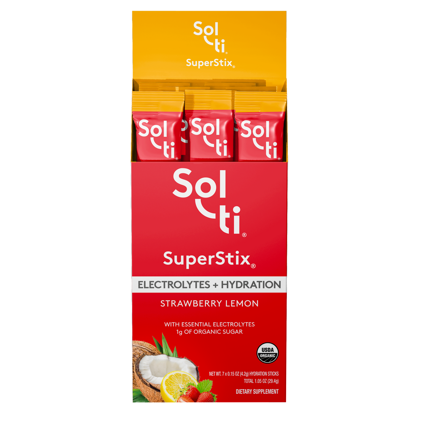 Dragon Fruit Lemon SuperStix® (DIGESTION + HYDRATION) 7ct