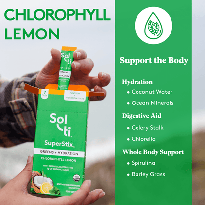 Chlorophyll Lemon SuperStix® (GREENS + HYDRATION) 7ct