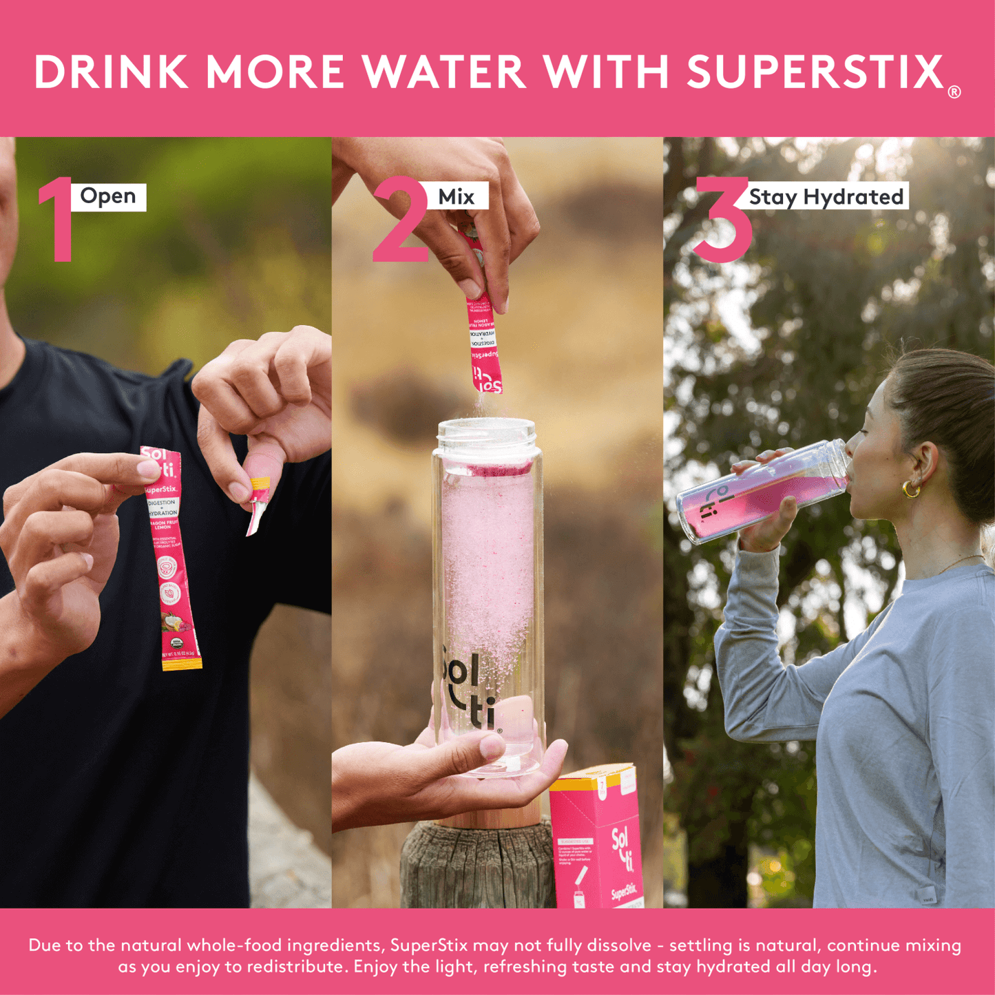 Dragon Fruit Lemon SuperStix® (DIGESTION + HYDRATION) 7ct