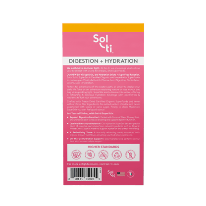 Dragon Fruit Lemon SuperStix® (DIGESTION + HYDRATION) 7ct
