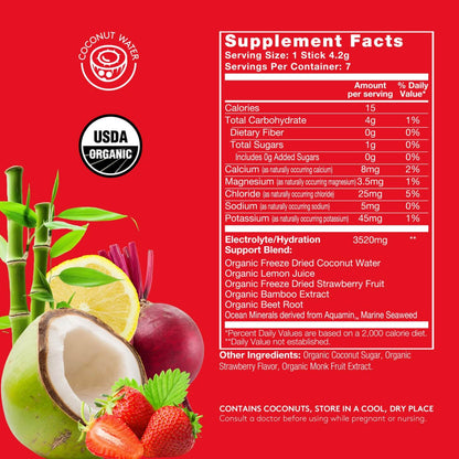 Strawberry Lemon SuperStix® (ELECTROLYTES + HYDRATION) 7ct