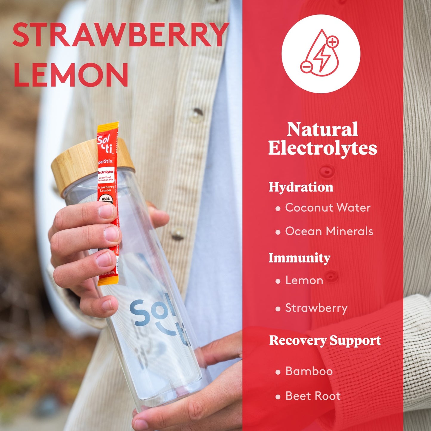Strawberry Lemon SuperStix® (84 Pack - 12 x 7 Packs)