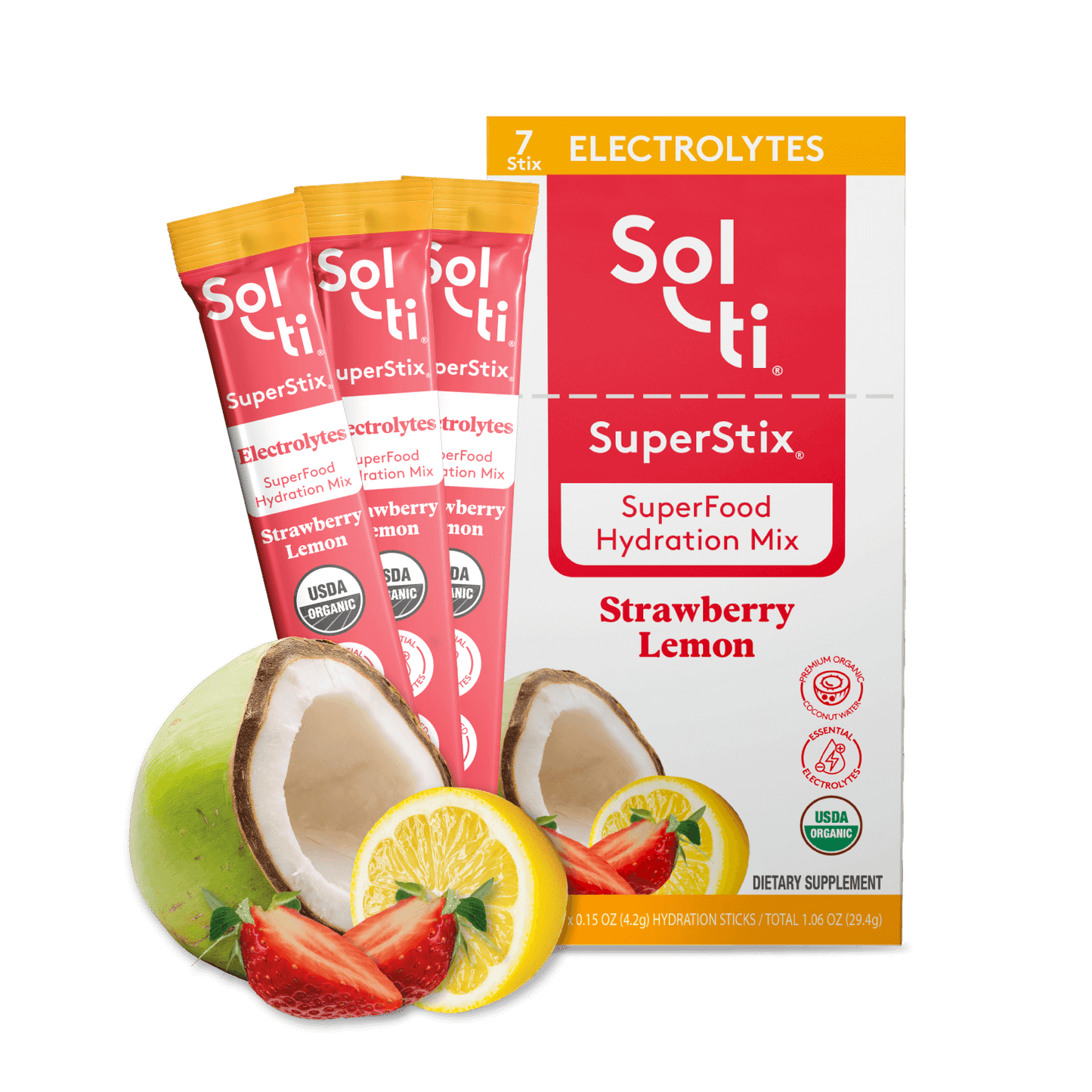 Strawberry Lemon SuperStix® (ELECTROLYTES + HYDRATION) 7ct