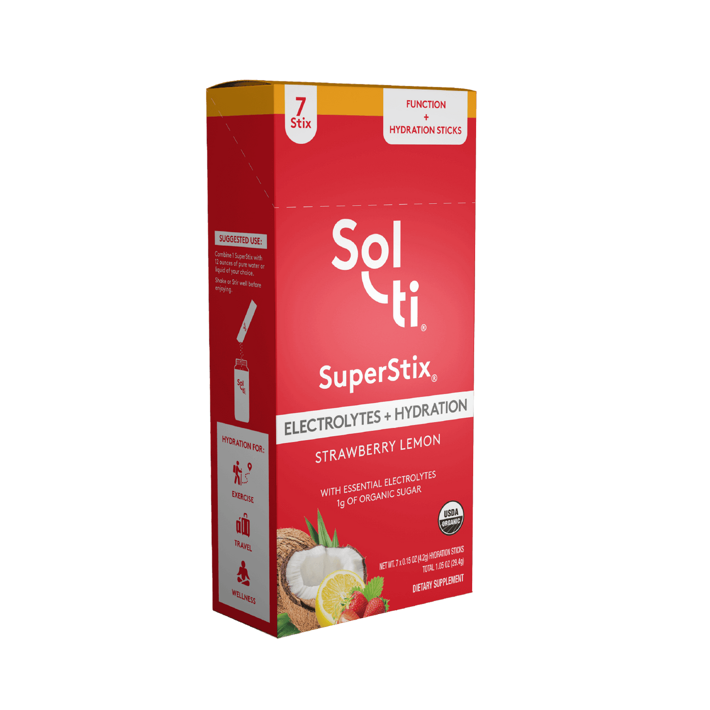 Strawberry Lemon SuperStix® (ELECTROLYTES + HYDRATION) 7ct